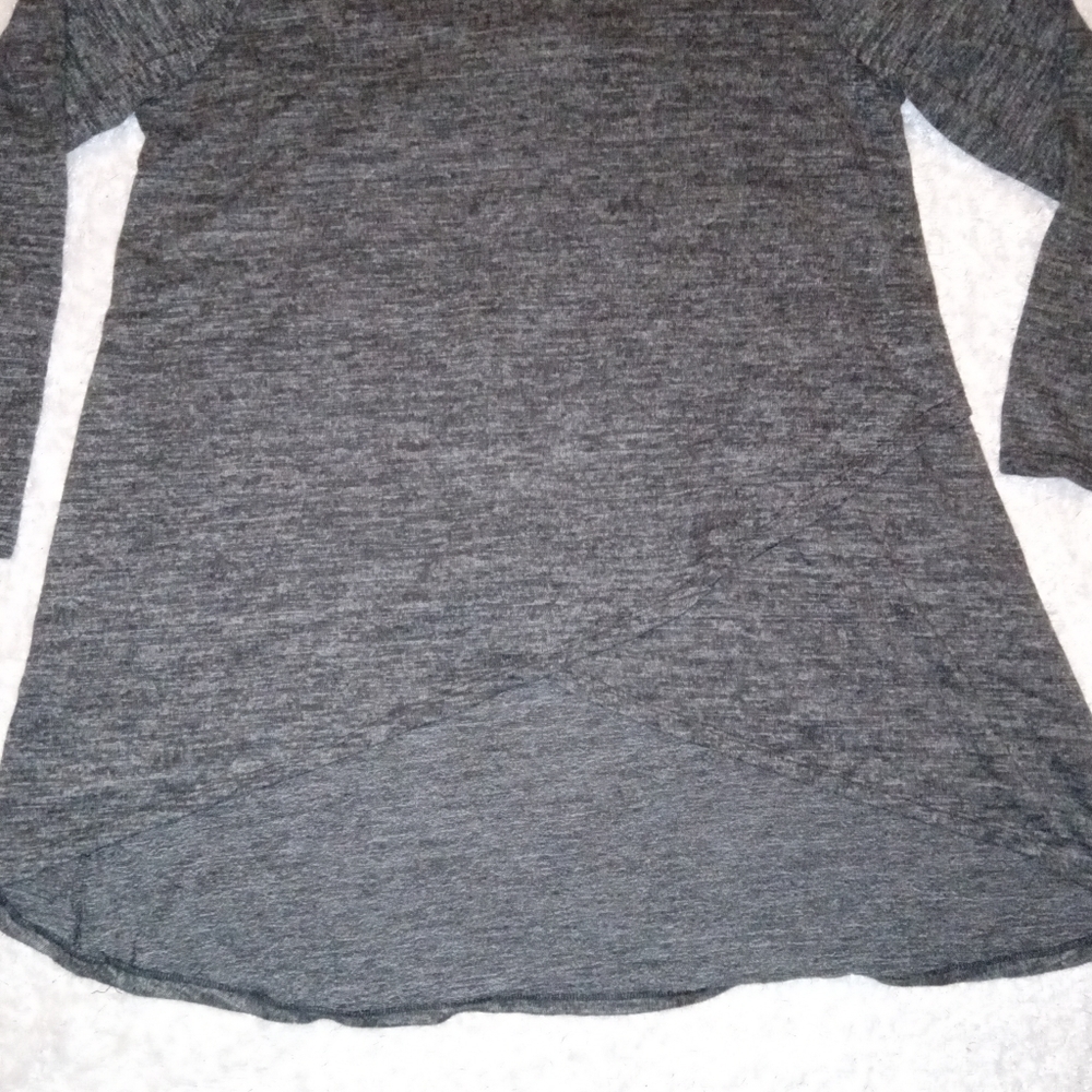 Egy California Heather Gray Faux Wrap Tunic size XL - Picture 5 of 5
